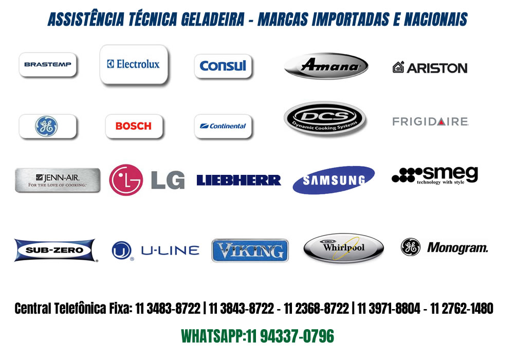 Assistência Técnica Geladeiras Importadas e Nacionais